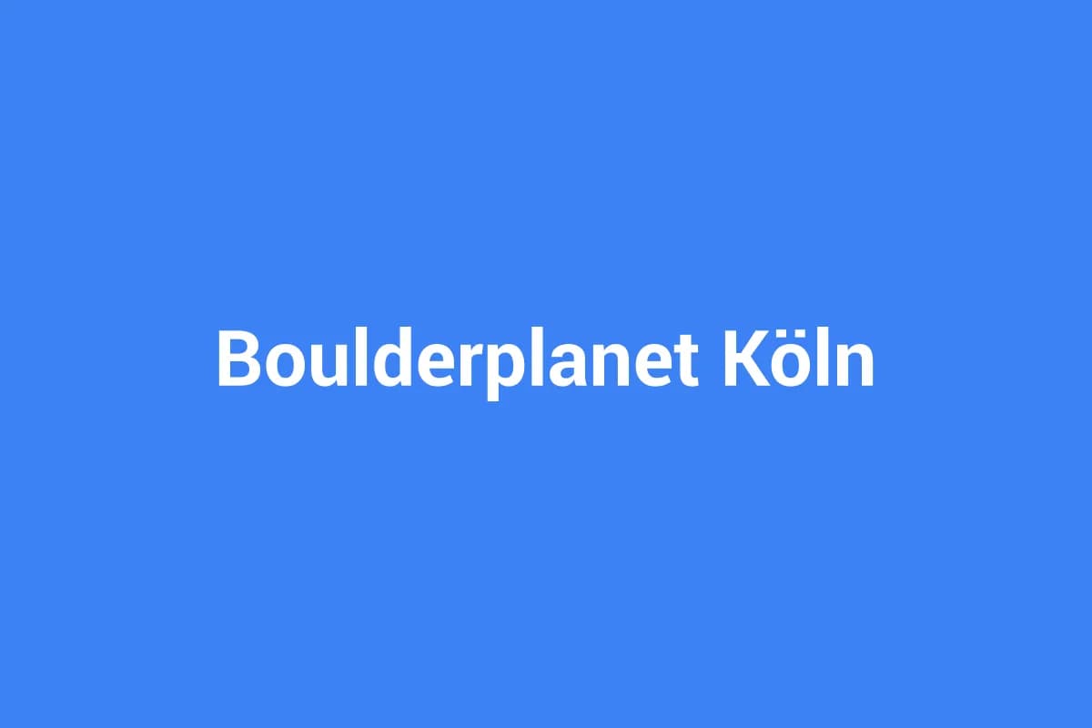 Boulderplanet Köln