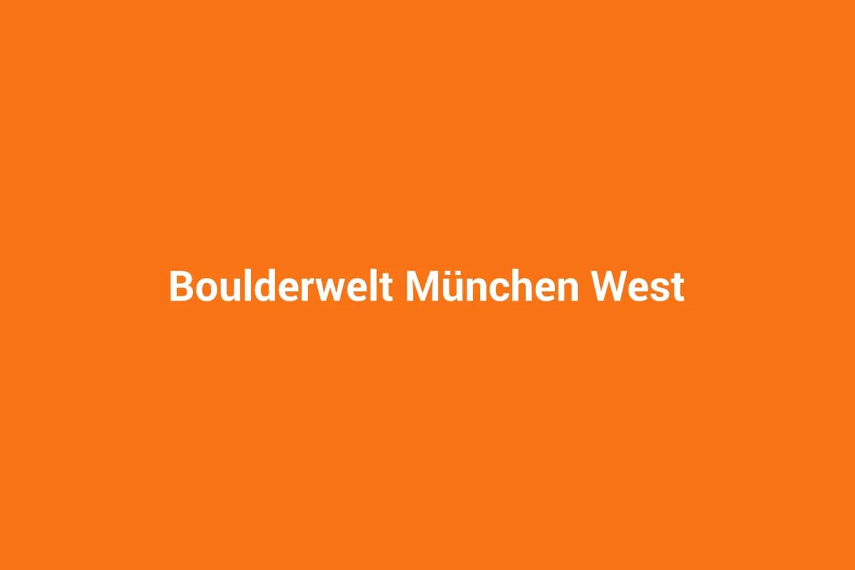 Boulderwelt München West