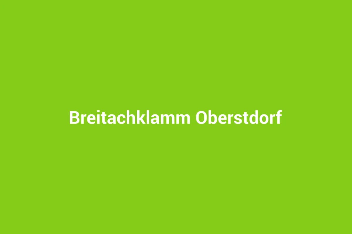 Oberstdorf-Tiefenbach mit Kindern entdecken