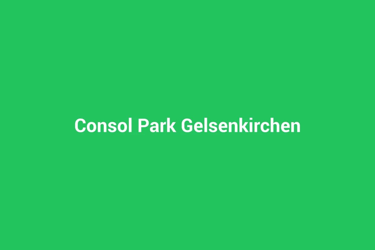 Consol Park Gelsenkirchen