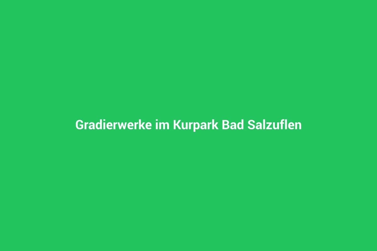 Bad Salzuflen mit Kindern entdecken