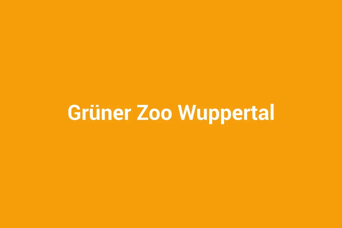 Grüner Zoo Wuppertal