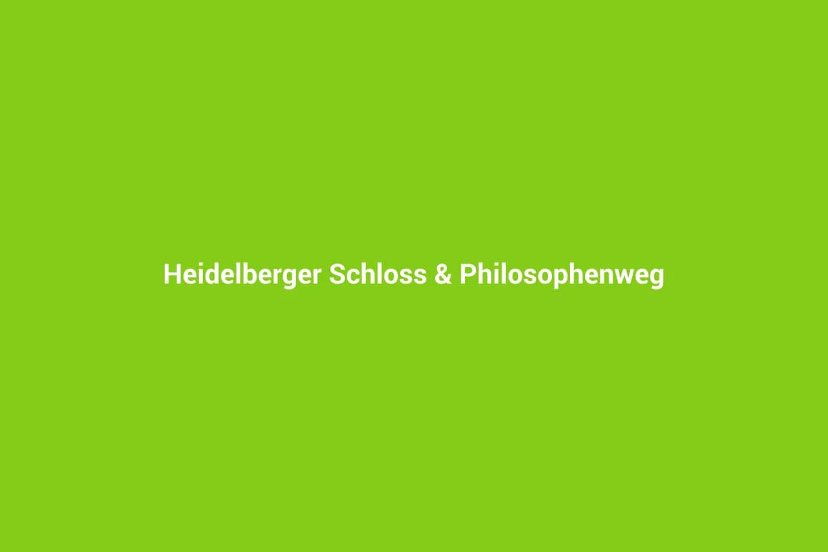 Heidelberg mit Kindern entdecken