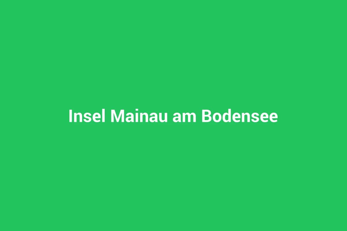 Insel Mainau am Bodensee
