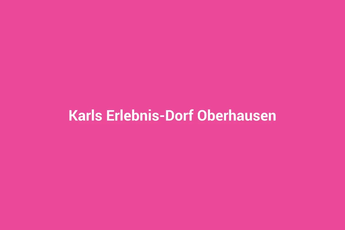 Oberhausen mit Kindern entdecken