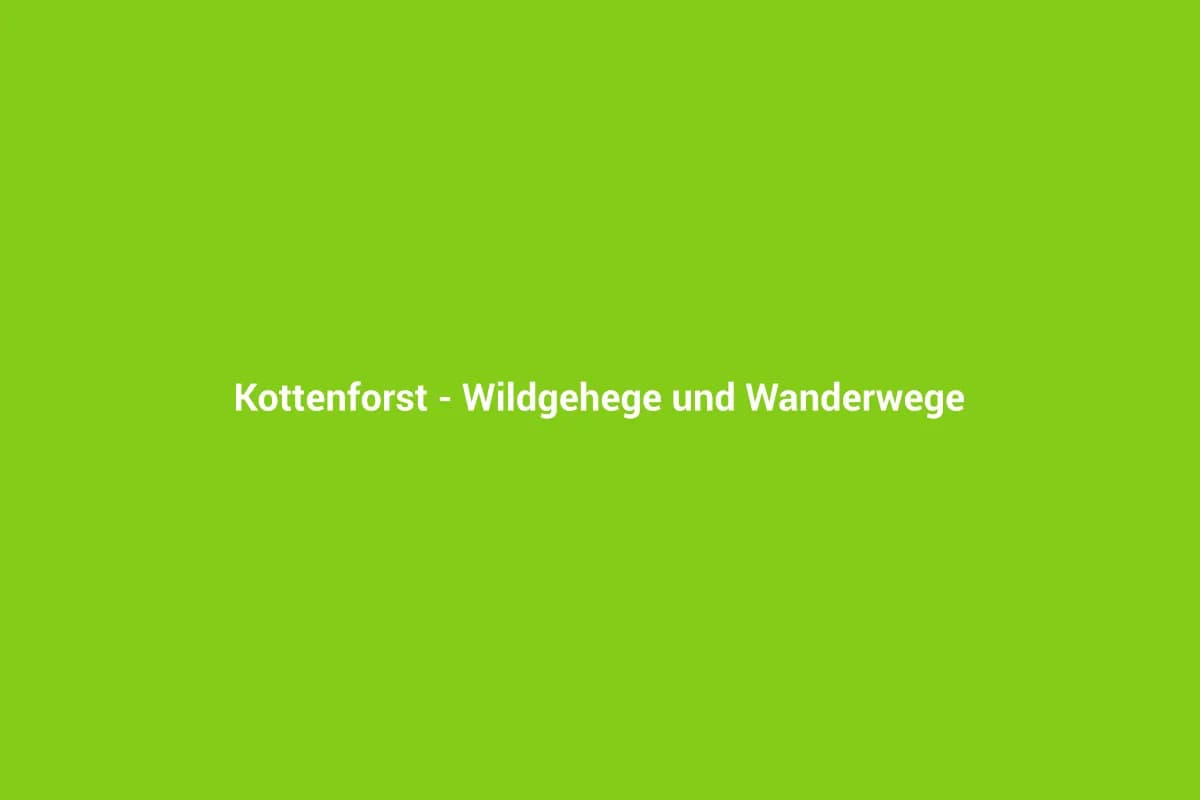 Kottenforst – Wildgehege und Wanderwege