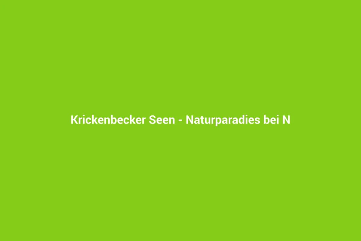 Nettetal mit Kindern entdecken