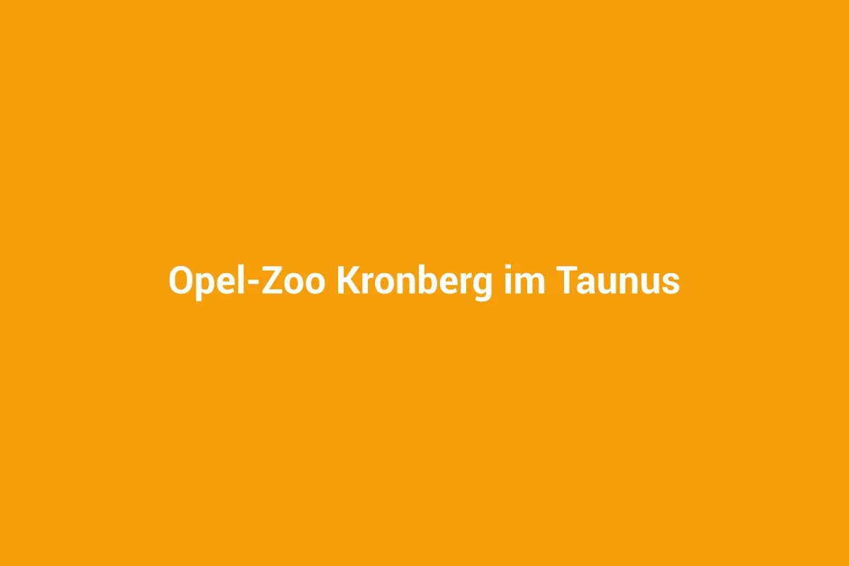 Kronberg im Taunus mit Kindern entdecken