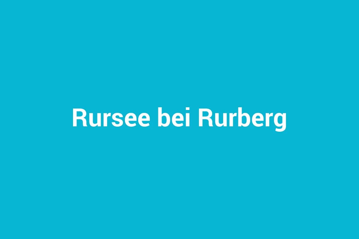 Rursee bei Rurberg