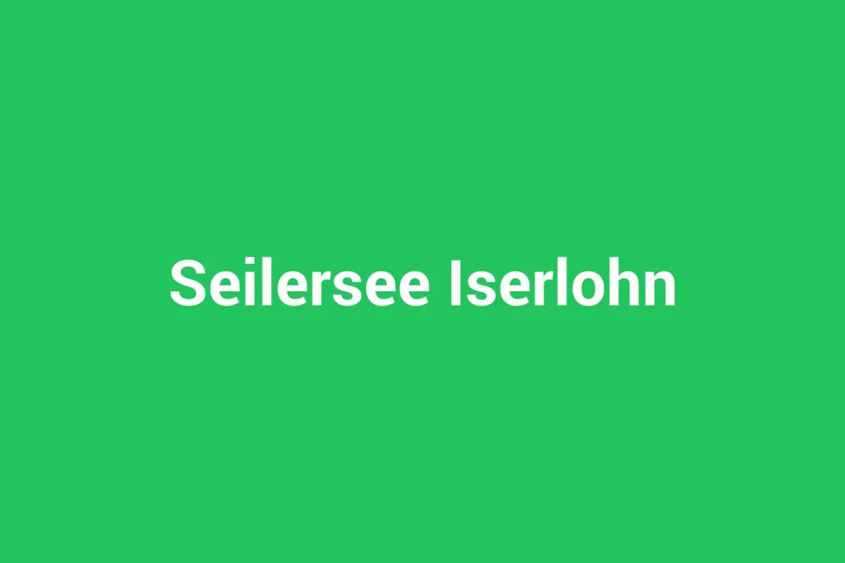 Seilersee Iserlohn