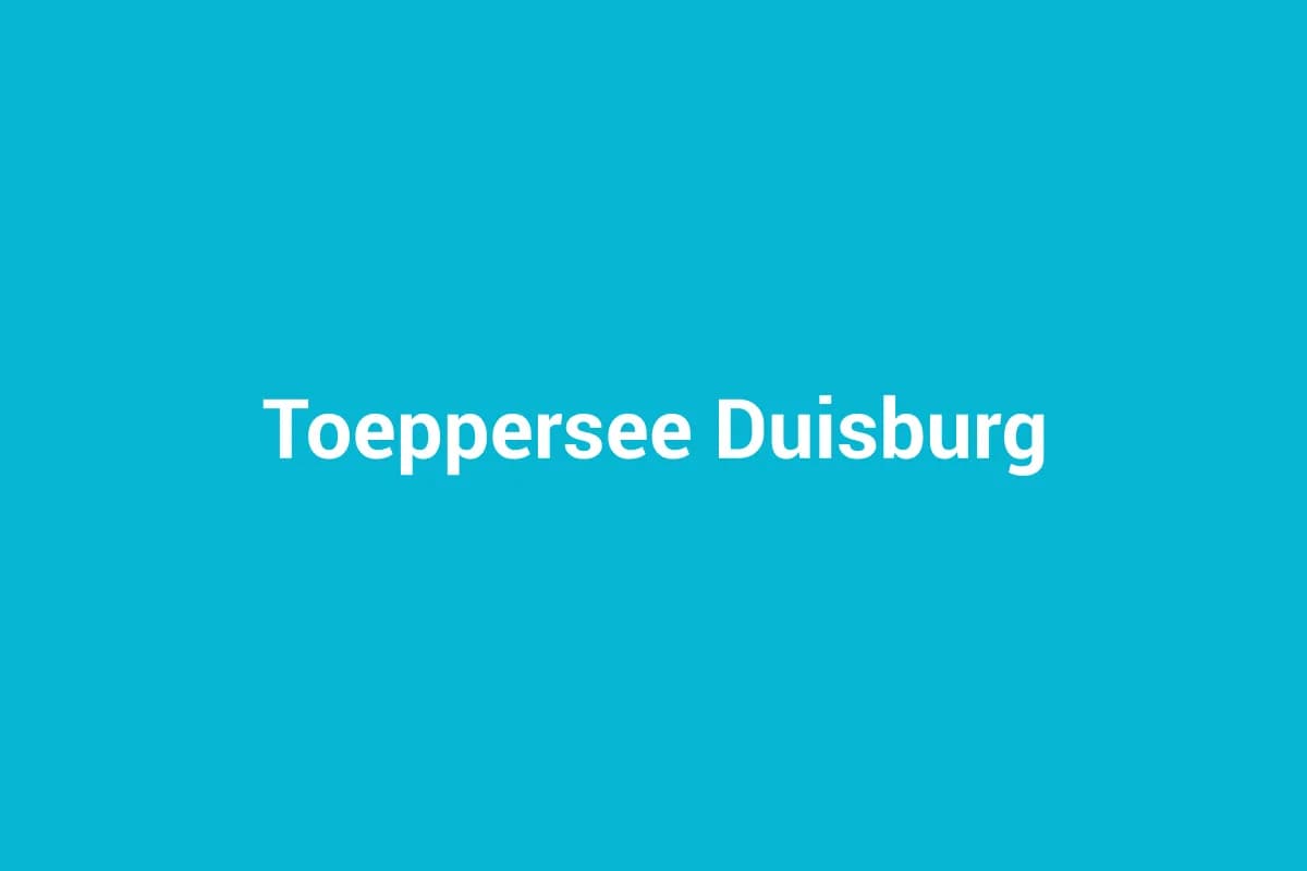 Toeppersee Duisburg