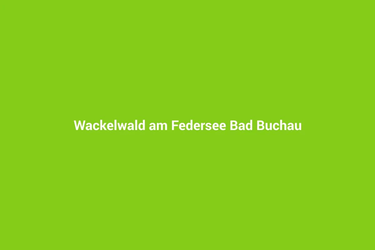 Bad Buchau mit Kindern entdecken