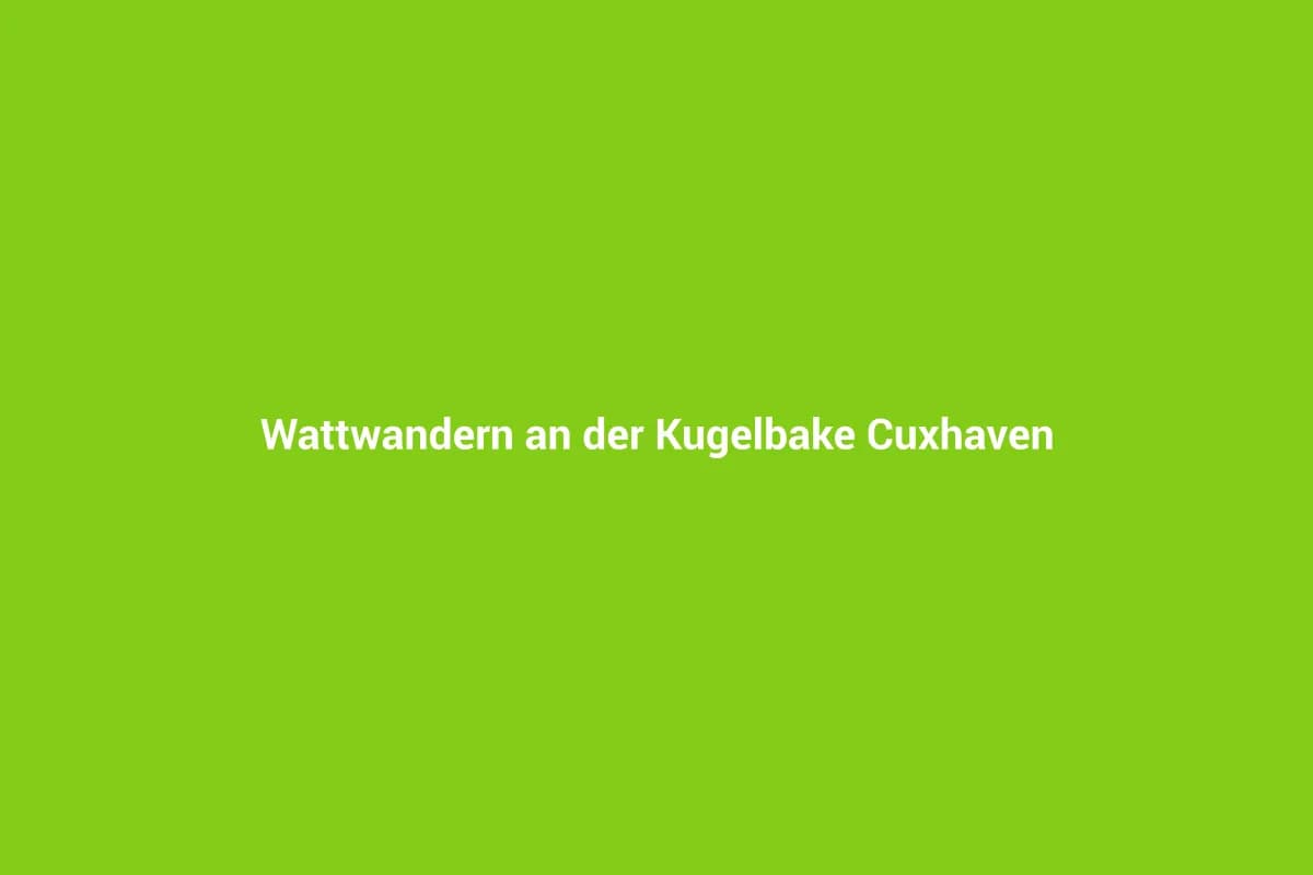 Cuxhaven mit Kindern entdecken