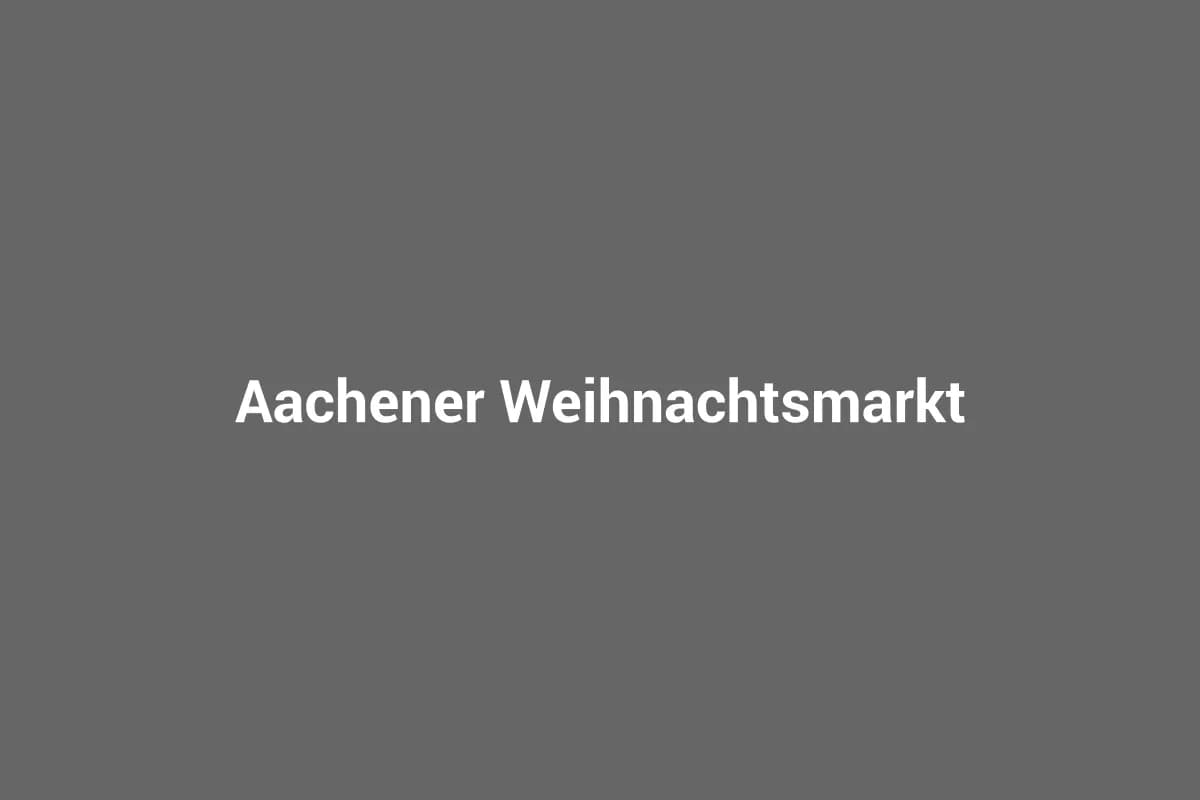 Aachener Weihnachtsmarkt