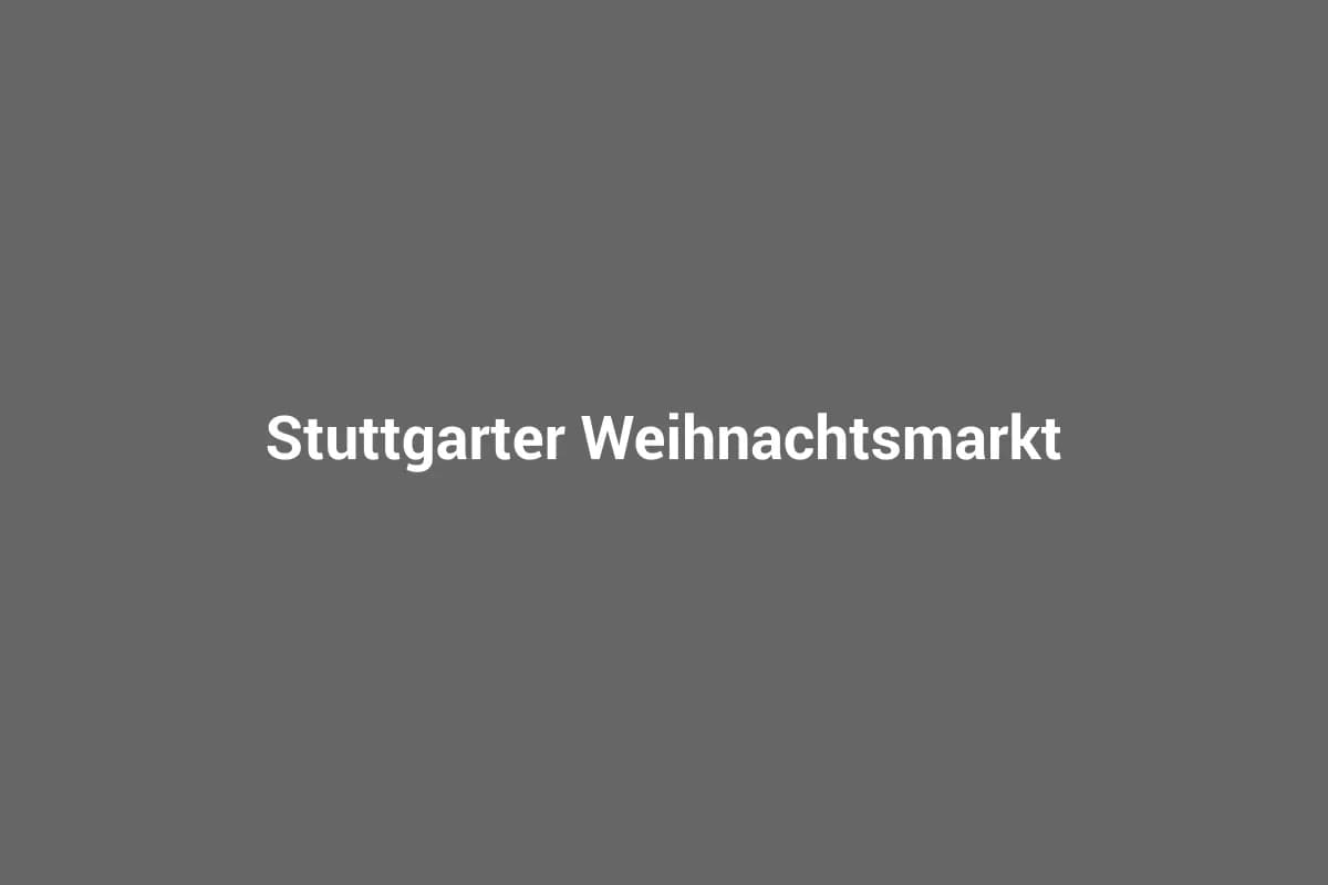 Stuttgarter Weihnachtsmarkt