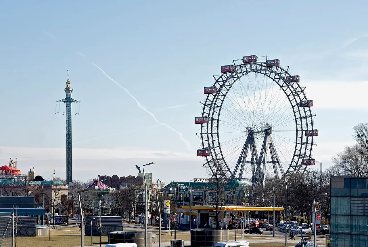 Wiener Prater mit Riesenrad