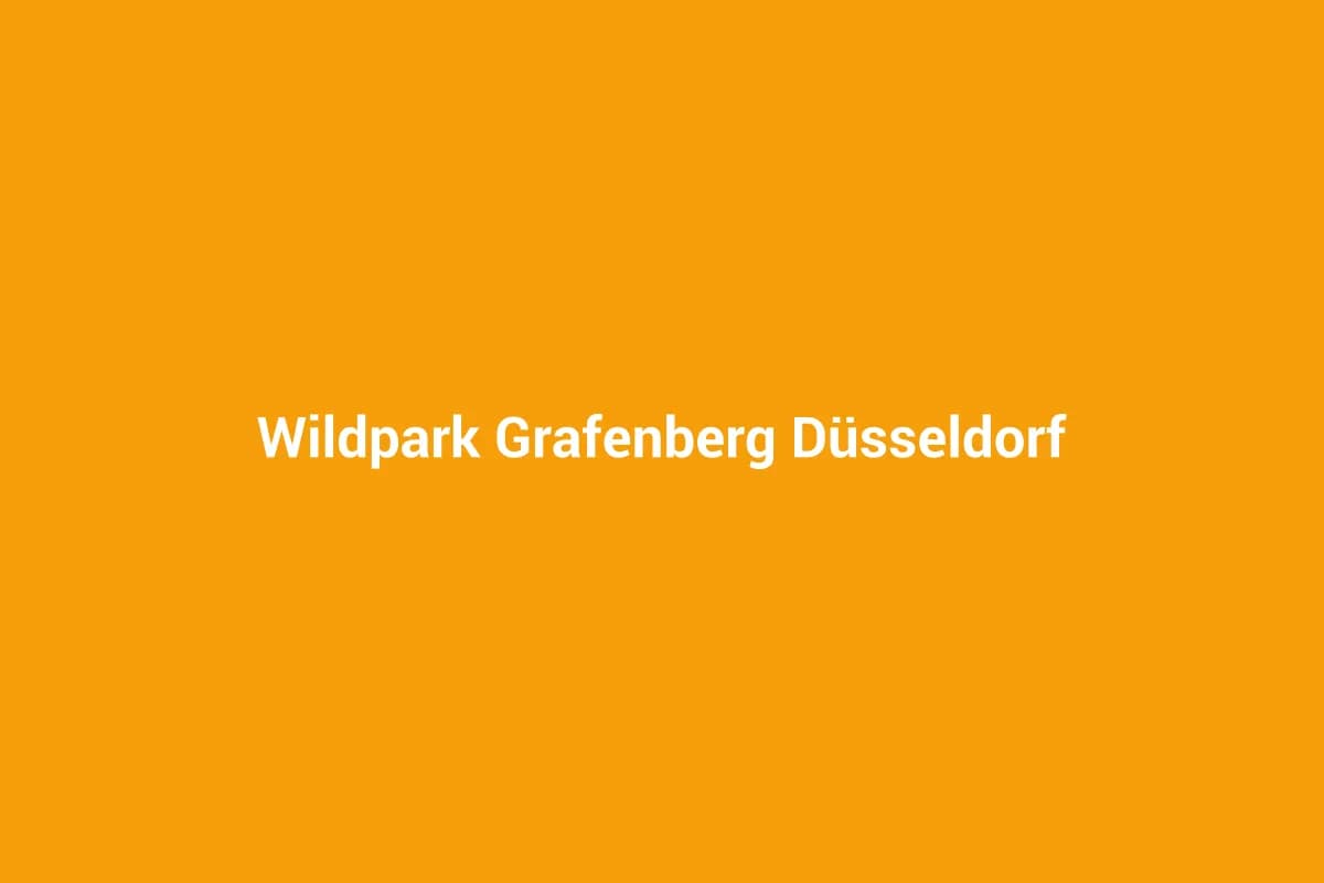 Wildpark Grafenberg Düsseldorf