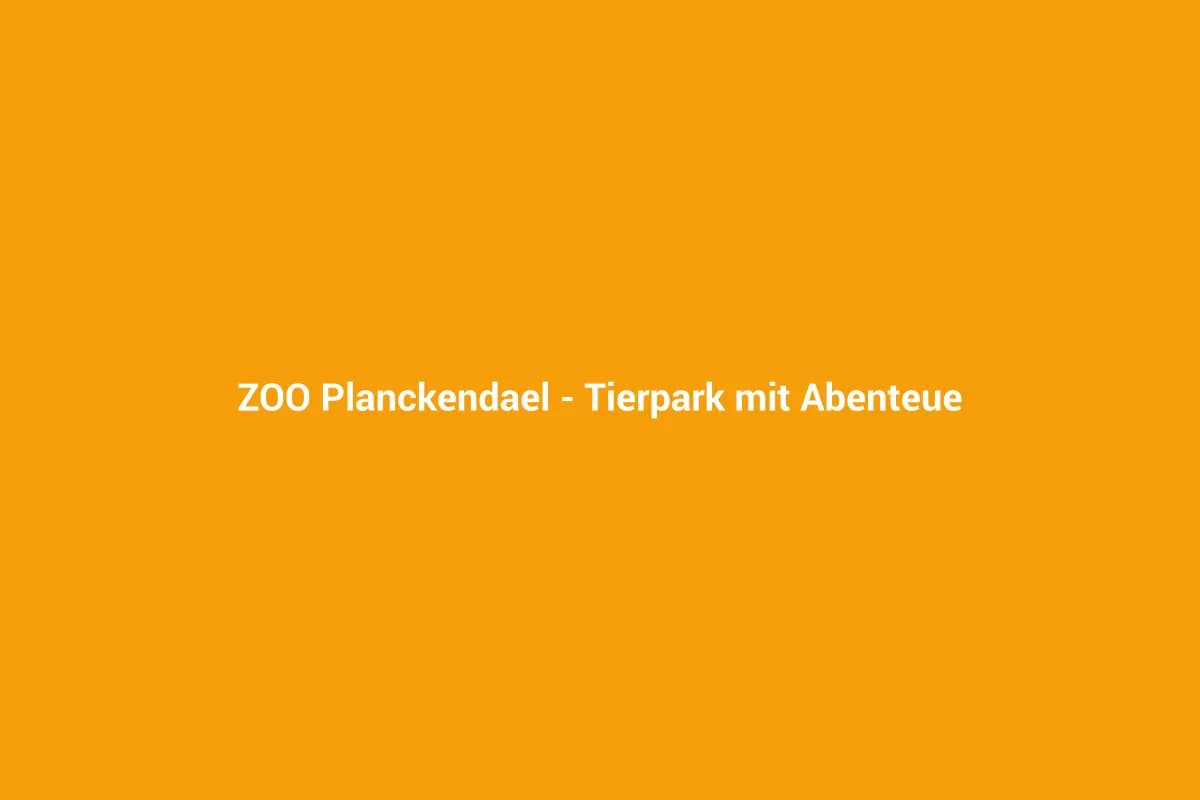 ZOO Planckendael – Tierpark mit Abenteuerspielplatz bei Mechelen